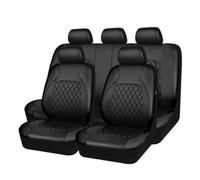 NFNFFC 9 Pcs Car Seat Cover for Land Rover Evoque Discovery Sport Range Rover Velar 3/4/5, Leather Seat Covers Full Set Seat Protector Interior Accessories,Black