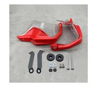NFNVEKESD Motorcycle Wind Hand Guards Motorcycle ABS Hand Guards Brake Clutch Levers Protector Handguard Shield for Hon┐da for CB500X for CB500F for CB650F 2013-2021(Red Clear Set)