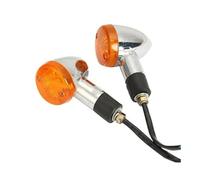 NFNVEKESD Turn Light Indicator 2pcs Motorcycle Motorbike Amber Tail Bullet Turning Signal Lights For Suzu&ki For Intruder Volusia VS 700 750 800 1400 1500