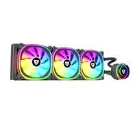 Nfortec - ATRIA X Liquid CPU Cooling ARGB 360 mm, Infinity Mirror 360 Degree Rotation, 3x 120 mm PWM ARGB Fans, AMD and Intel Compatible, Black