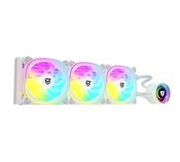 Nfortec - ATRIA X Liquid CPU Cooling ARGB 360mm, Infinity Mirror 360 Degrees Rotatable, 3x 120mm PWM ARGB Fans, AMD and Intel Compatible, White
