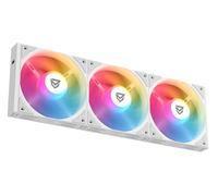 Nfortec Stellar Modular A-RGB Fan, Customizable ARGB Lighting PC Supplemental Fan, 2+1 Modular Design, Easy Click System, Quiet 22.6 dBA, White