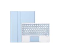 NFQZAWSKX Accessories, Detachable Keyboard with Round Keys, Filp Leather Protective Case compatible with Samsung Galaxy Tab S9 11 inch X710/716B/718U(Sky Blue+Touch Keyborad)