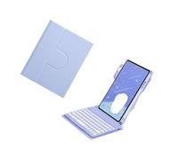 NFQZAWSKX Accessories, Rotating Acrylic Protective Cover with Pen Slot Magnetic Keyboard Kit Suitable for iPad Air4/5 10.9 inch Universal(Light Purple+Keyboard)