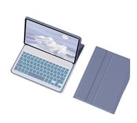 NFQZAWSKX Backlit Portable Magnetic Keyboard Protective Case Suitable for Xiaomi PAD 6/6Pro 11 inches(Purple+keyboard)