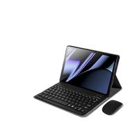 NFQZAWSKX Detachable QWERTY Keyboard Leather Case Suitable for OnePlus Pad 3 13.2 inches(Black+keyboard+mouse)