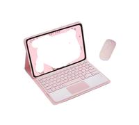 NFQZAWSKX Detachable QWERTY Keyboard Leather Case Suitable for OnePlus Pad 3 13.2 inches(Pink+touch keyboard+mouse)