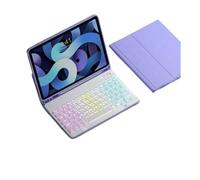 NFQZAWSKX Keyboard and Mouse Kit, Protector Case Suitable for iPad Pro 12.9 inches 2022/2021/2020 Universal(Purple+backlit keyboard)
