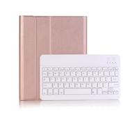 NFQZAWSKX Keyboard and Mouse Kit, Protector Case Suitable for iPad Pro 12.9 inches 2022/2021/2020 Universal(Rose Gold+keyboard)