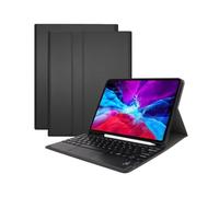 NFQZAWSKX Keyboard and Mouse Kit, Protector Case Suitable for iPad Pro 12.9 inches 2022/2021/2020 Universal(Black+touch keyboard)