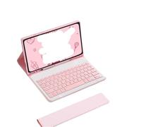 NFQZAWSKX Protective Case with Colorful Backlit and Touchpad Keyboard Kit Suitable for iPad Air5/Air4 10.9 inch Universal(Pink+Backlit KB+Mouse)