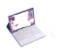 NFQZAWSKX Tablet Accessories, Detachable QWERTY Keyboard Mouse Protective Case with Pen Slot Suitable for Huawei Matepad Matepad 11.5/Air11.5/2023 Universal(Dark Purple+Touch Keyboard)