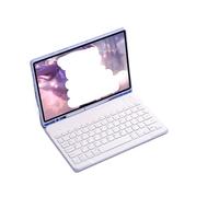 NFQZAWSKX Tablet Accessories, Protective Case with Colorful Backlit and Touchpad Keyboard Kit Suitable for iPad Pro 11 inch 2022/2021/2020 Universal(Dark purple+KB)