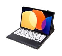 NFQZAWSKX White Keycap Keyboard Leather Protective Case Suitable for Xiaomi Pad 6S Pro-12.4 inch-2023(Black+keyboard)