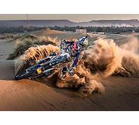 NFRAZ Diamond Painting Pictures 5D DIY Diamond Painting Motocross Dirt Bike Jump Sport Knitting Embroidery with Full Drill for Wall Decoration 40x50CM