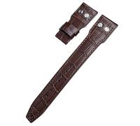 NFRFK 20mm 21mm 22mm Real Leather Rivets Watchband For IWC SPITFIRE Big Pilot's Watch IW5009 Cowhide Strap