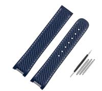 NFRFK 20mm 21mm Rubber Silicone Watch Strap For Omega Seamaster 300 AT150 Aqua Terra Ultra Light 8900 Steel Buckle Blue Watchband Bracelets(Blue no bucke,20mm)