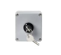 NFRFK Cast Aluminum Push Button Switch Control Box Explosion-proof Junction Waterproof Enclosure Emergency Start Stop(1P Key)