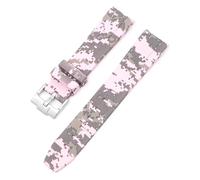NFRFK Curved No Gap Rubber Strap For Omega Speedmaster Watch Replacement Band Men Women 20mm Watchbands silver buckle gold buckle rose buckle black buckle(T)