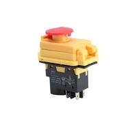 NFRFK Electromagnetic Switch 4/5 Pin 120V 220V ON-OFF Momentary Reset Push Button With Cover IP55 Waterproof ReplaceYCZ3-C,KJD17B(5 Pins,220V)