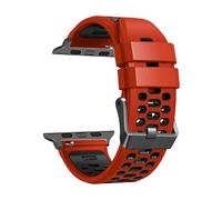 NFRFK Fluorine Rubber Band For Apple Watch Series 9 8 7 6 5 4 SE 45mm 44mm 42mm Ultra 1 2 49MM Replacement Watch Accessories Wristband Straps