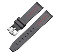 NFRFK For Moonswatch Watch Curved No Gap Rubber Strap For Omega Swatch Joint Planet Series Moon Mercury Curved Rubber Strap Men Women 20MM Watchbands(F)