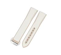 NFRFK For Omega Swatch Planet Joint Name Series 20mm Color Matching Silicone Watch Strap Arc Interface Waterproof Replace Watchbands(Khaki-Steel-Z3)