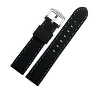 NFRFK Silicone watchband For Huawei GT2 007 BM8475 Watches straps Accessories Sports wristband 20mm 22mm black waterproof straps(N,22mm)