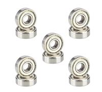 NFVYFFFGR E06B 10PCS/Bag 608ZZ 8x22x7mm Metal Bearings Deep Steel Sealed Ball Bearing Miniature Skateboard Scooter Roller Ball