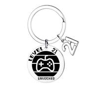 Nfyxcaz 13th 16th 18th 21st Birthday Gifts for Men Keepsake Keyring Gamer Gifts for Men Birthday Presents for Brother Son Nephew Grandson Birthday Gifts for Men Keyring (21st Birthday Gifts)