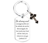 Nfyxcaz Bible Verse Keyring for Women Men Cross Keychain Inspirational Gift for Friends Religious Gifts Encouragement Gift for Daughter Son Christian Accessories
