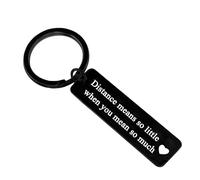 Nfyxcaz Couple Keychain Valentine's Day Gift Long Distance Relationship Gift Keyring Boyfriend Girlfriend Gift Going Away Gift for Husband Wife Anniversary Keychain Gift for His Her