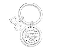 Nfyxcaz Dad Keyring from Daughter - I Love You Dad Keychain for Christmas or Birthday
