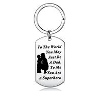 Nfyxcaz Dad Keyring Gift from Daughter Son Father's Day Gifts Keychain for Daddy from Daughter Son Christmas Birthday Gifts for Father