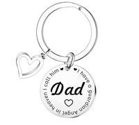 Nfyxcaz Dad Memorial Gifts Keyring for Loss of Daddy Bereavement Gifts for Daughter Son Father's Day Gift Sympathy Keychain Father Funeral Gift