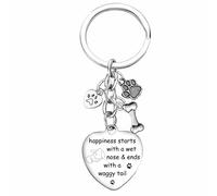 Nfyxcaz Dog Keyring - Gifts for Dog Lovers: Mum, Dad, Birthday & Christmas