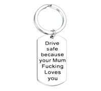Nfyxcaz Drive Safe Keychain New Driver Keyring Gifts for Daughter Son New Driver Gift to Daughter Son from Mum