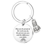 Nfyxcaz Fitness Keyring Fitness Instructor Appreciation Gift Boxing Lovers Gifts Thank You Gift for Fitness Coach Workout Coach Fitness Trainer Gift Personal Trainer Bodybuilder Gym Workout Gift