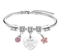 Nfyxcaz Granddaughter Gifts from Grandma Grandad To My Granddaughter Bracelet Christmas Birthday Gifts for Granddaughter