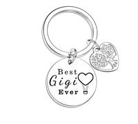 Nfyxcaz Grandma Gifts From Grandchildren Mother's Day Gift Birthday Gifts Christmas Gifts For Grandma Grandmother Nana Best Gigi Ever Keyring Gift (Best Gigi Ever)