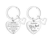 Nfyxcaz Grandma Gifts Nana Keychain Gifts from Granddaughter Grandson Mother’s Day Gifts Nana Christmas Birthday Gifts I Love You Grandma Gifts (Nana Keychain)