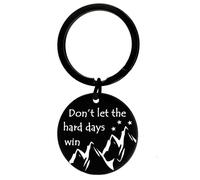 Nfyxcaz Inspired Gift Inspirational Keyring Gifts for Women Men Friends Don't Let The Hard Days Win Merch