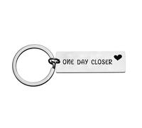 Nfyxcaz Long Distance Relationship Gift Valentines Day Gift for Husband Wife Girlfriend Boyfriend One Day Closer Keychain Couple Keyring