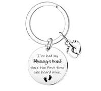 Nfyxcaz Mummy To Be Gifts New Mum Keyring For Women Mother‘s Day Gifts Mummy To Be Keyring Baby Announcement Gift First Time Mum Gifts Pregnancy Gifts For Mum