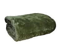 NG Distribution Deluxe faux fur soft Double King Throw Bed/sofa (Double 150 x 200, Olive Green)