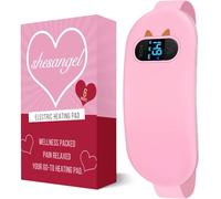 ng Pad, Portable Cordless Menstrual Heating Pad with 6 Heat Levels and 6 Massage Modes,