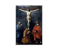 NGANOH Crucifixion by Guido Reni Canvas Printed Poster Art Print Wall Photo Paint Hanging Picture Family Bedroom Decor Gift 12x18inch(30x45cm)
