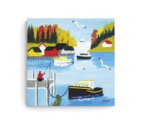 NGANOH Folk Art -19 by Maud Lewis Canvas Printed Poster Canvas Art And Wall Art Picture Print Modern Family Bedroom Decors 24x24inch(60x60cm)