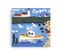 NGANOH Folk Art -6 by Maud Lewis Canvas Printed Poster Art Print Wall Photo Paint Hanging Picture Family Bedroom Decor Gift 12x12inch(30x30cm)