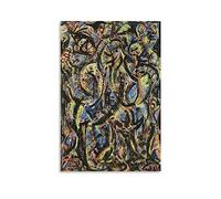 NgAnoh Gothi by Jackson Pollock Canvas Printed Poster Wall Art Painting Canvas Gift Living Room Prints Bedroom Decor Artworks 16x24inch(40x60cm)